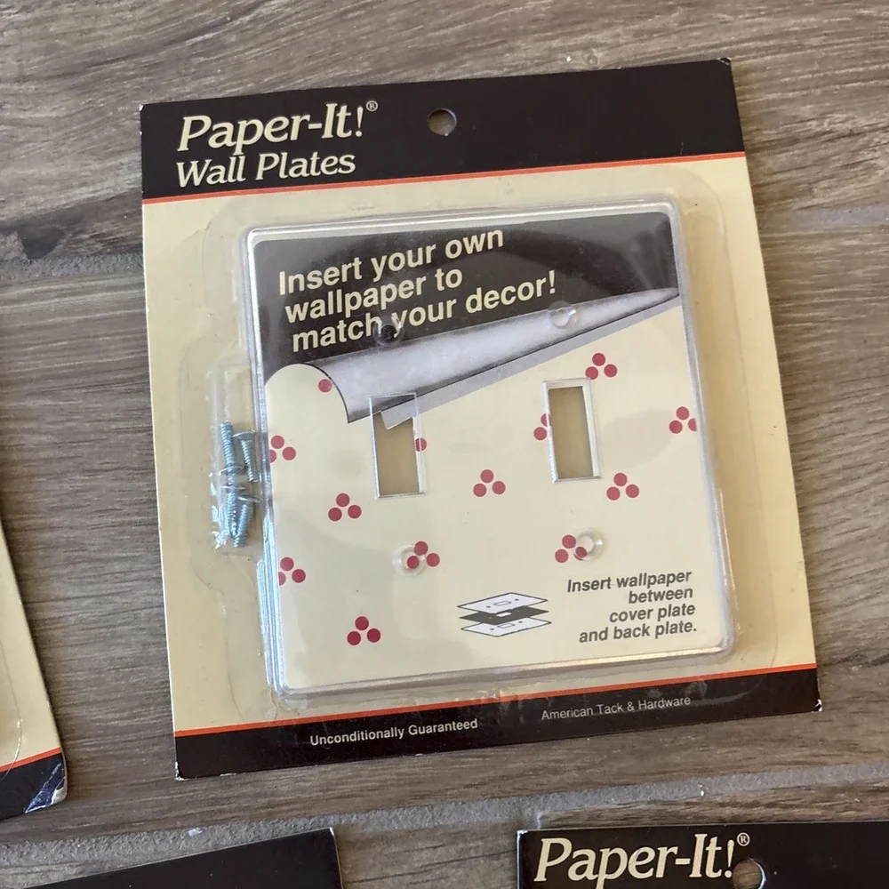 5 Lot‎ Vintage 1990 American Tack & Hardware Co. Custom Photo Light Switch Plate